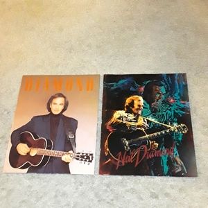 NEIL DIAMOND 80s & 90s CONCERT OVERSIZE TOUR BOOKS